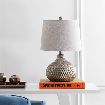 Bates 22" Honeycomb LED Table Lamp - JONATHAN Y